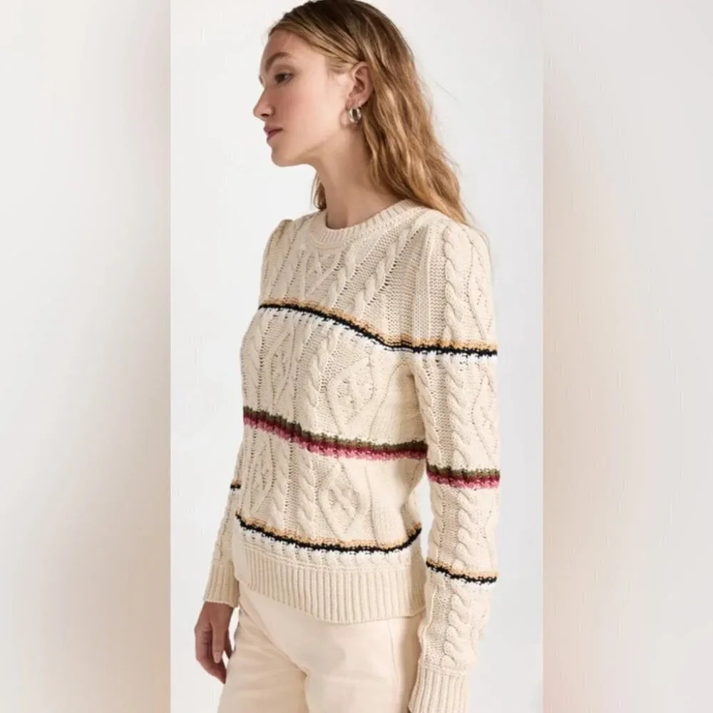 NEW Veronica Beard Bruna Cream Pullover Sweater | size XS - Picture 6 of 11